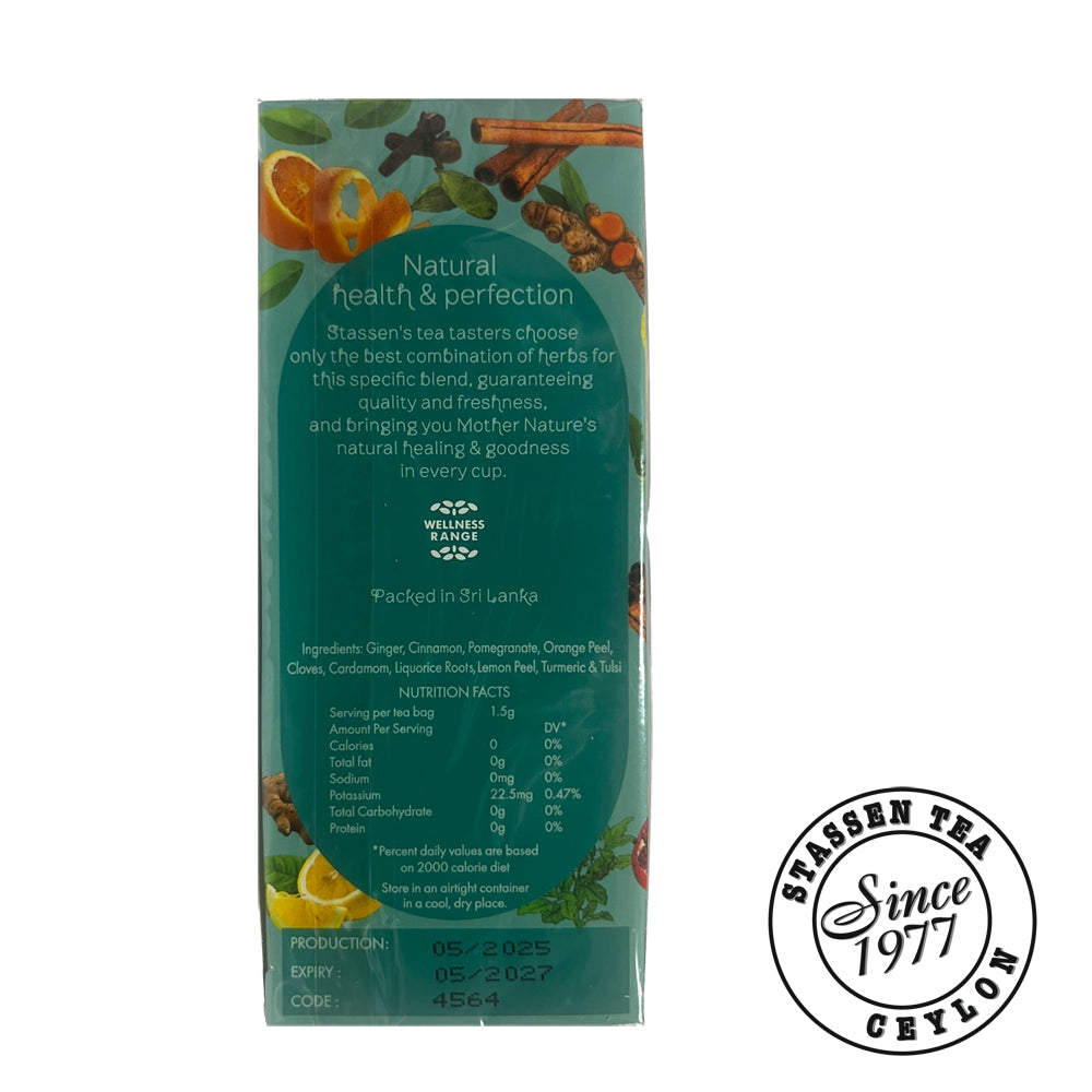 Stassen Immunity Tea - 25 Tea Bags x 1.5GM ^Wellness Tea ^Antioxidant ^Boost immunity ^Natural Herb