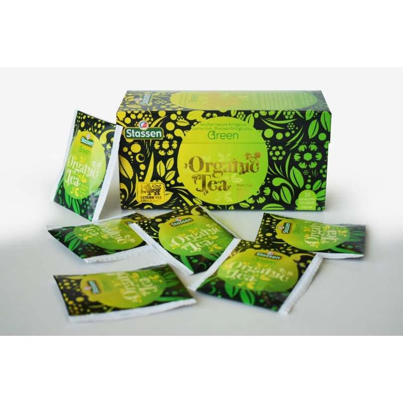 Stassen Organic Green Tea - 25 Bags x 2gm ^USDA Organic Certified ^Pure Green Tea
