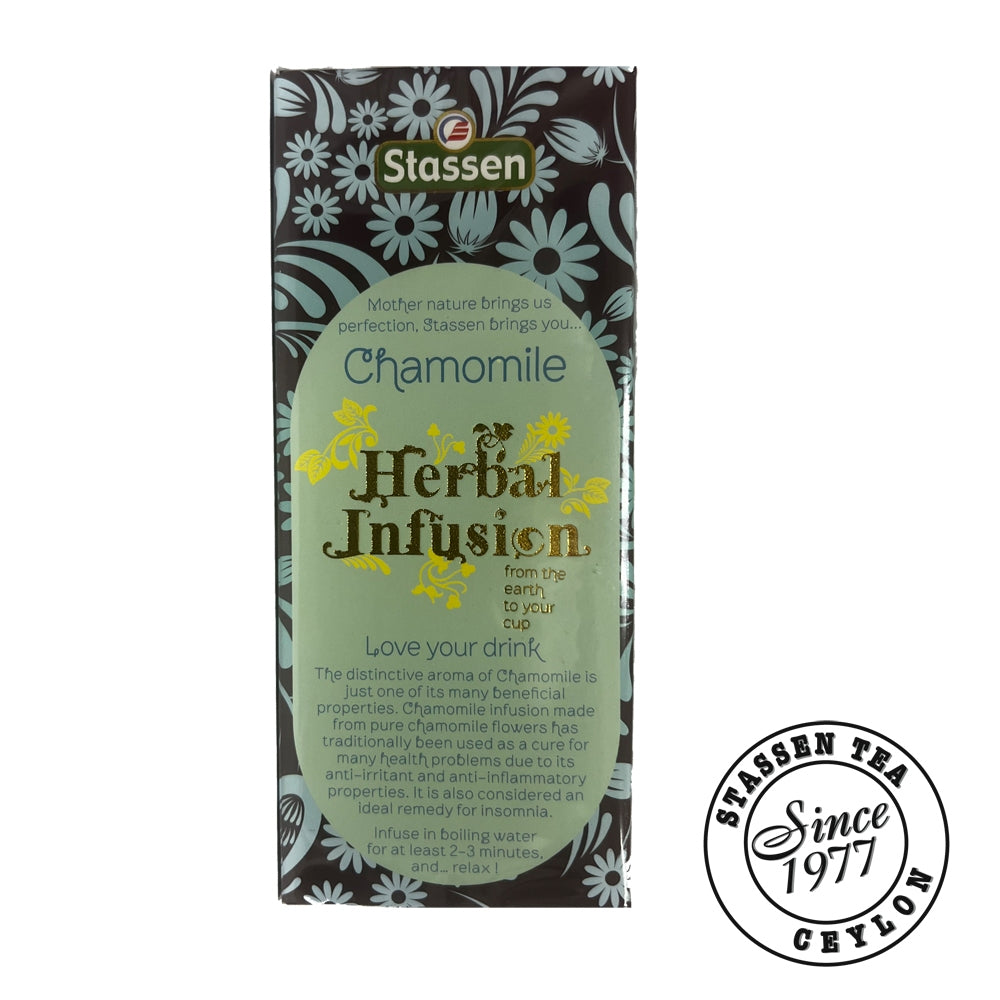 Stassen Pure Chamomile Tea - 25 Tea Bags x 1.2GM ^Wellness Tea ^Improved Sleep ^Natural Herb