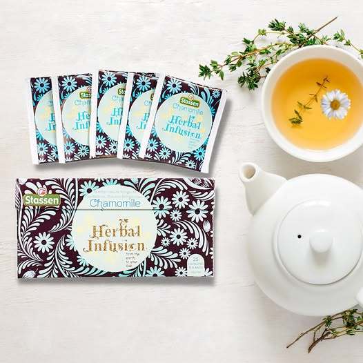 Stassen Pure Chamomile Tea - 25 Tea Bags x 1.2GM ^Wellness Tea ^Improved Sleep ^Natural Herb