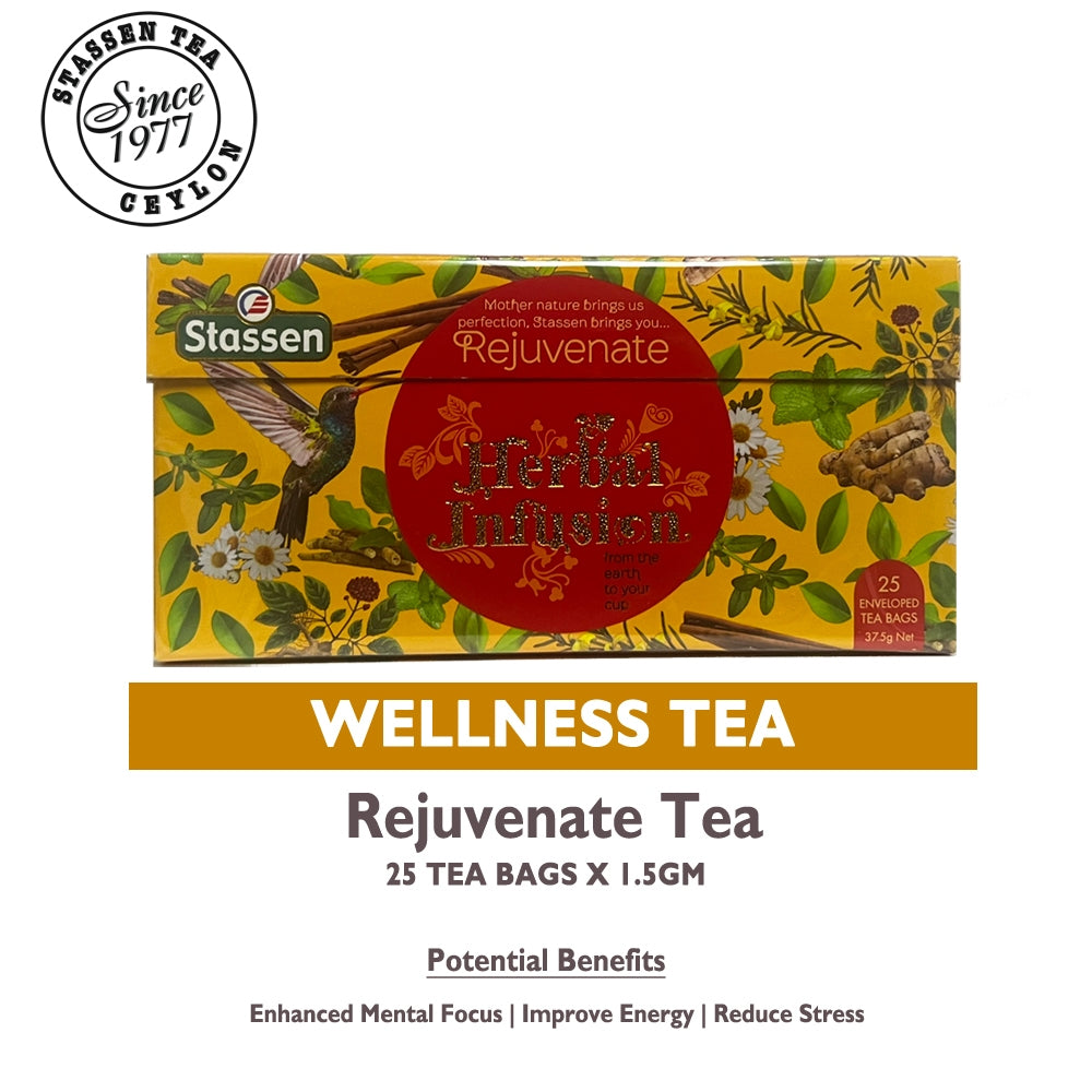 Stassen Rejuvenate Tea - 25 Tea Bags x 1.5GM ^Wellness Tea ^Improved Energy ^Natural Herb