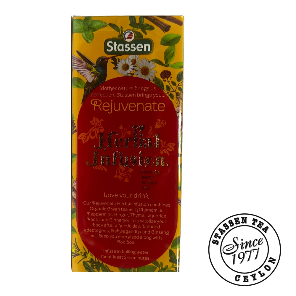 Stassen Rejuvenate Tea - 25 Tea Bags x 1.5GM ^Wellness Tea ^Improved Energy ^Natural Herb