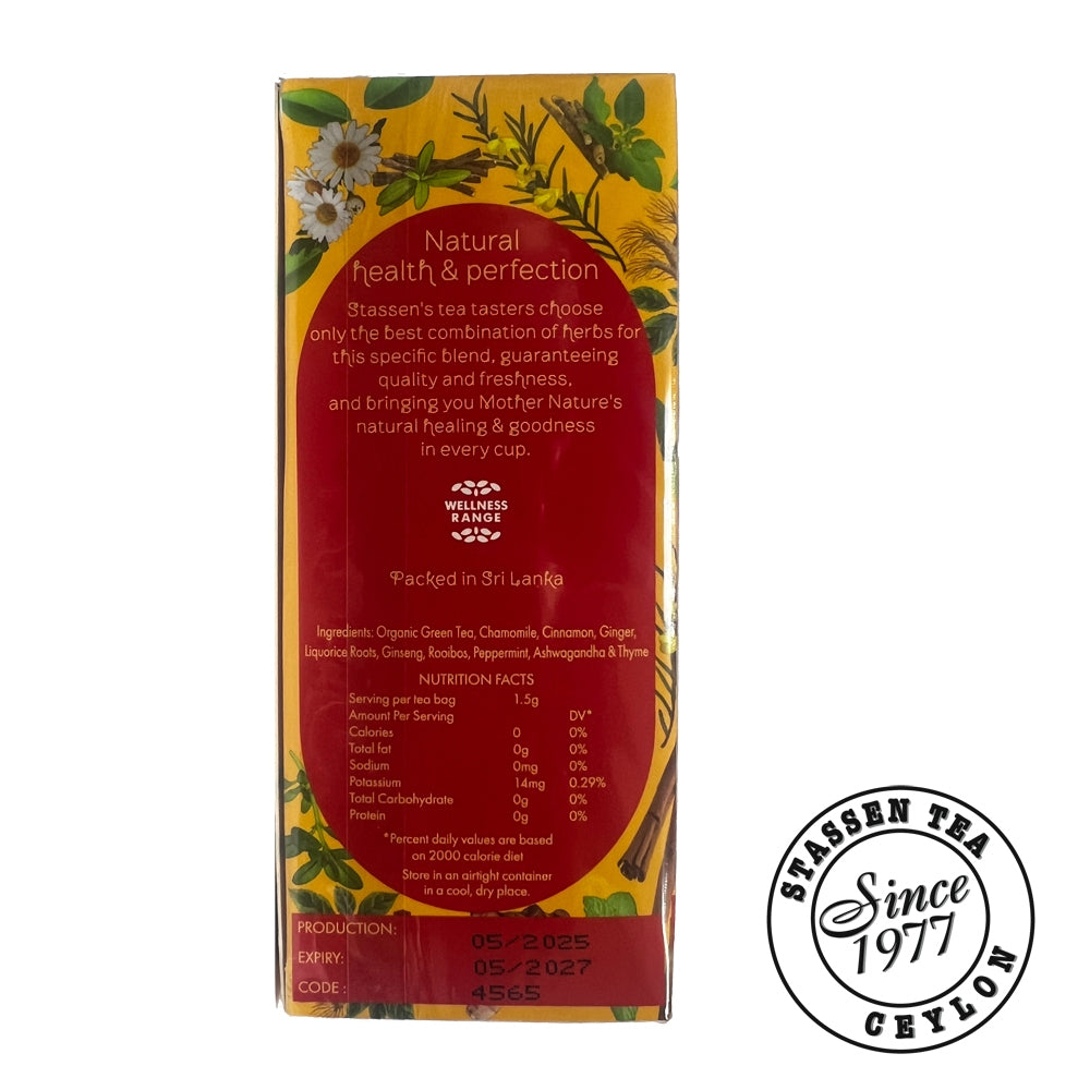 Stassen Rejuvenate Tea - 25 Tea Bags x 1.5GM ^Wellness Tea ^Improved Energy ^Natural Herb