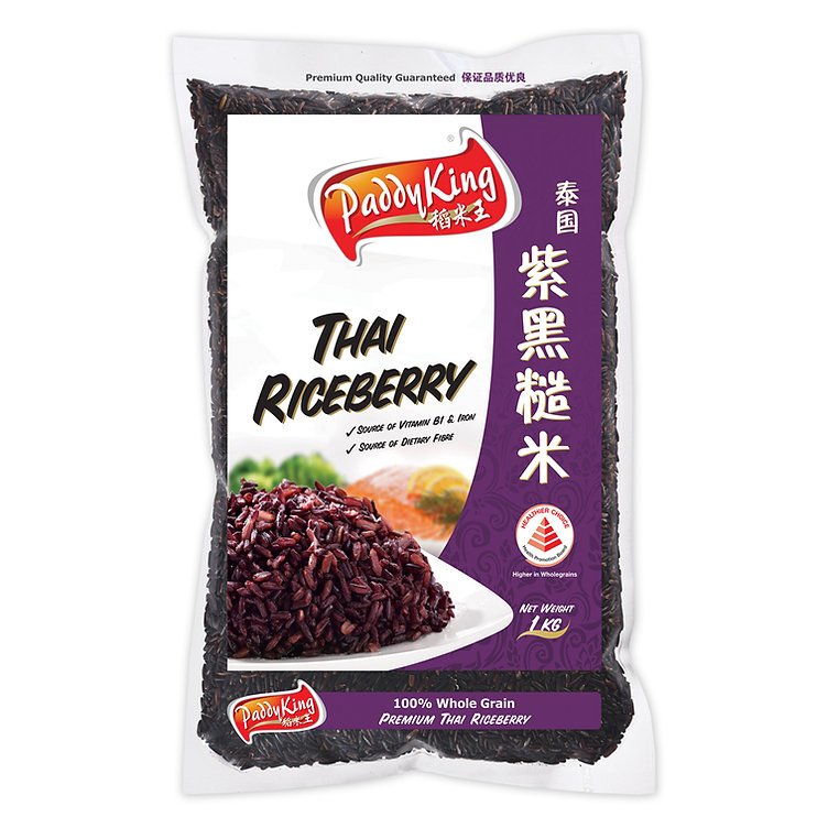 (Bundle of 3) PaddyKing Wholegrain Healthy Set 1kg x3 (Red Rice + Riceberry + Brown)