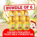 [Bundle of 6] Golden Pineapple Premium 100% Vegetable Cooking Oil 2L x 6 ^Cholesterol Free ^Halal