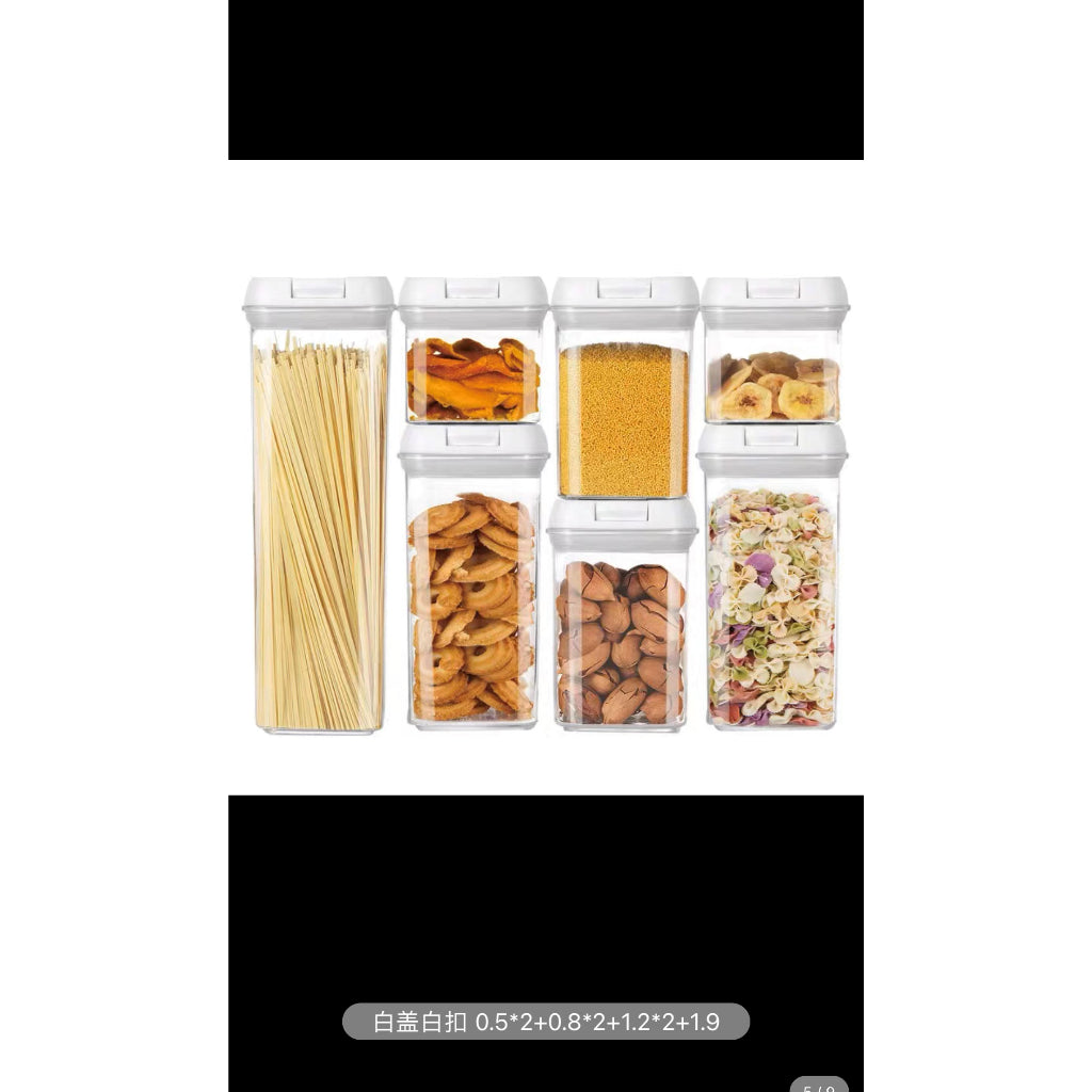 Air-Tight Food Storage Air-Tight Containers (7 Piece Set) BPA Free / Stackable / Leak Proof