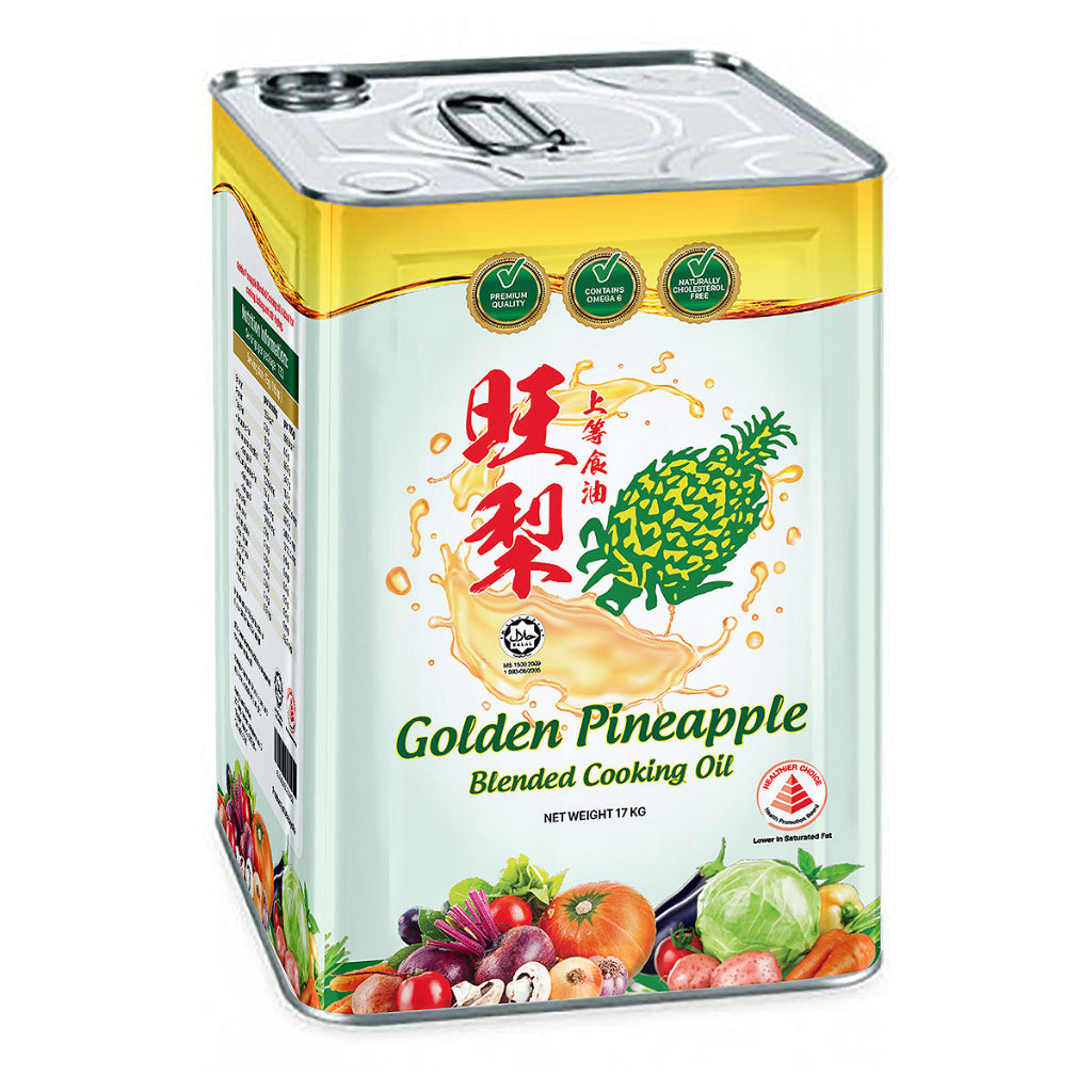 Golden Pineapple Healthy Blended Cooking Oil 17Kg Gross Weight (Halal) (Healthier Choice)