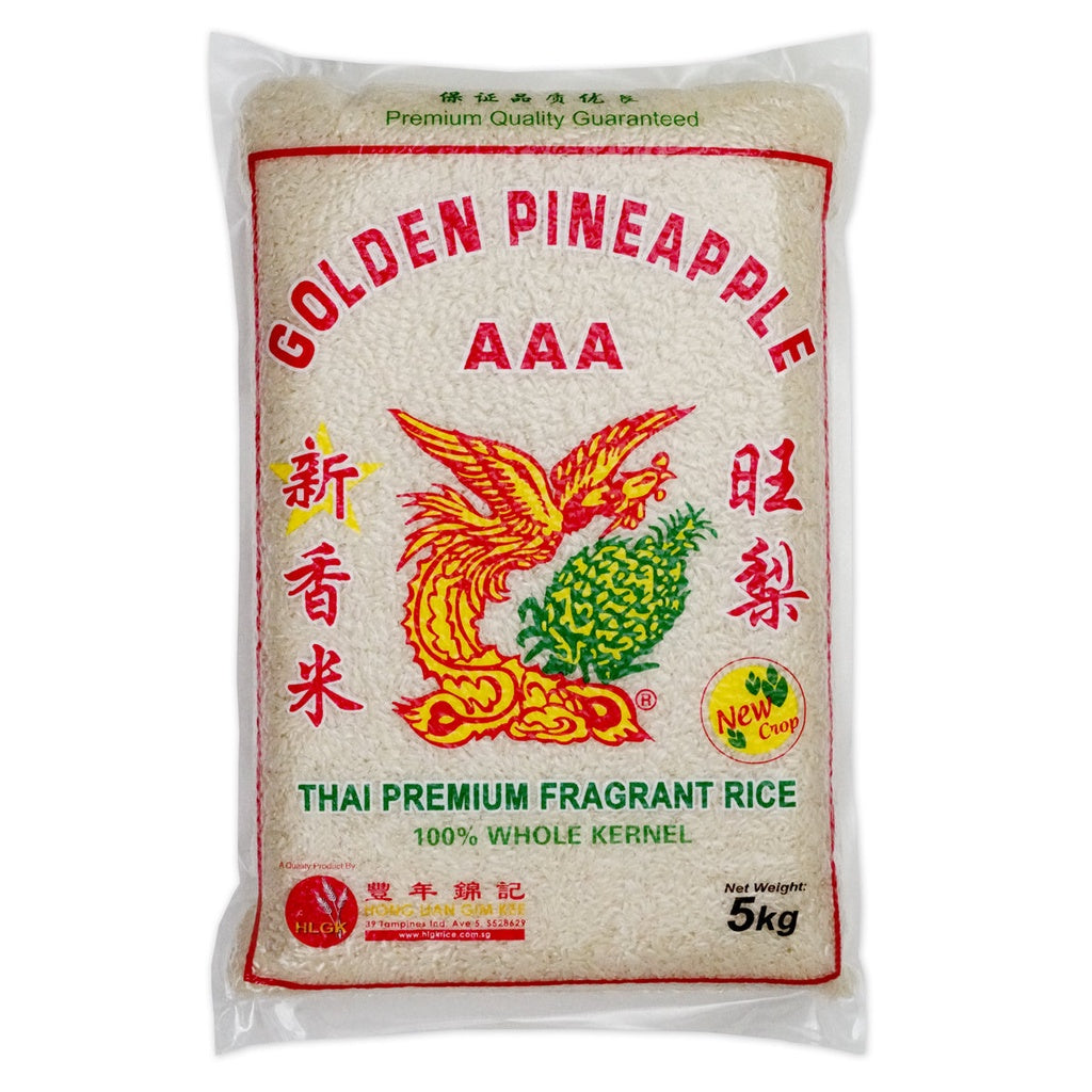 Golden Pineapple Thai Fragrant Rice 5kg (New Crop) (Vacuum Pack***)