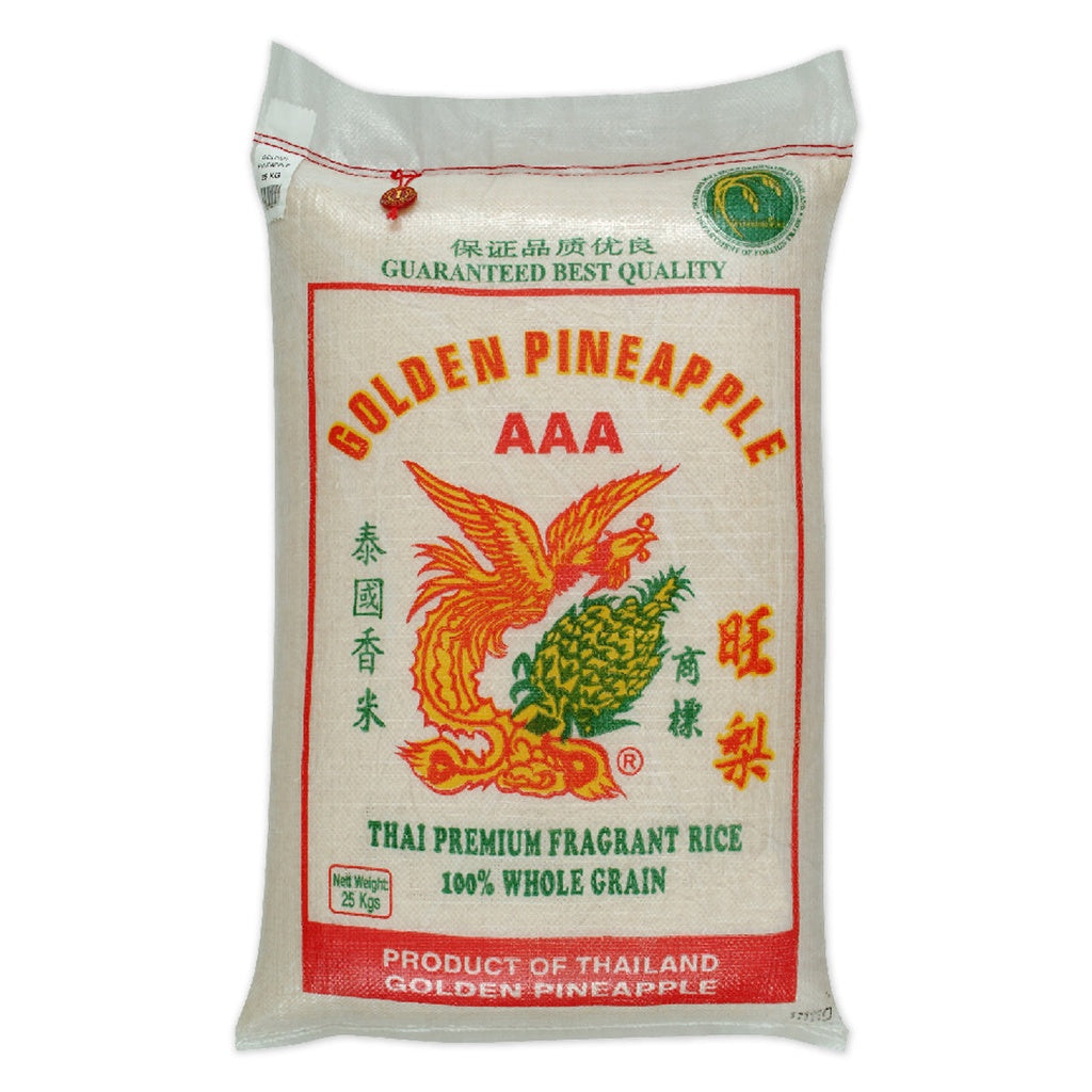 Golden Pineapple Thai Hom Mali Fragrant Rice 25kg