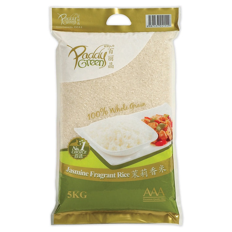 PaddyGreen AAA Jasmine Rice 5kg (vacuum pack)