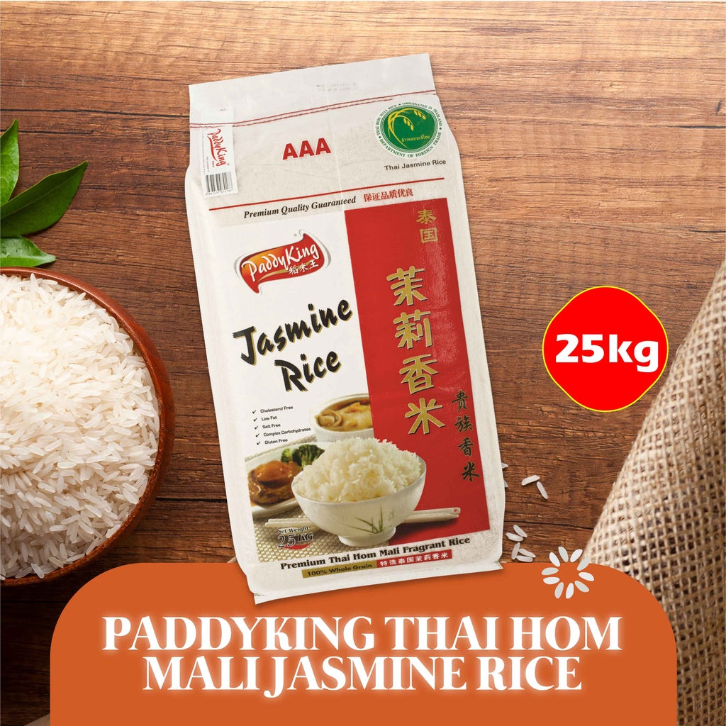 PaddyKing Thai Hom Mali Jasmine Rice 25kg