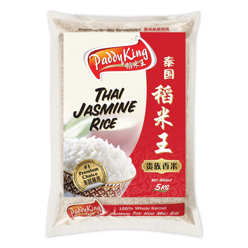 PaddyKing Thai Hom Mali Jasmine Rice 5kg (Vacuum Pack***)