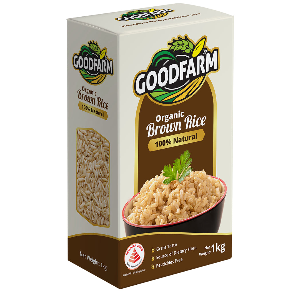 [Bundle of 2] GoodFarm Organic Rice 1kg Wholegrain Promo Set (Vacuum Packed) Safe. Healthy. Safety.