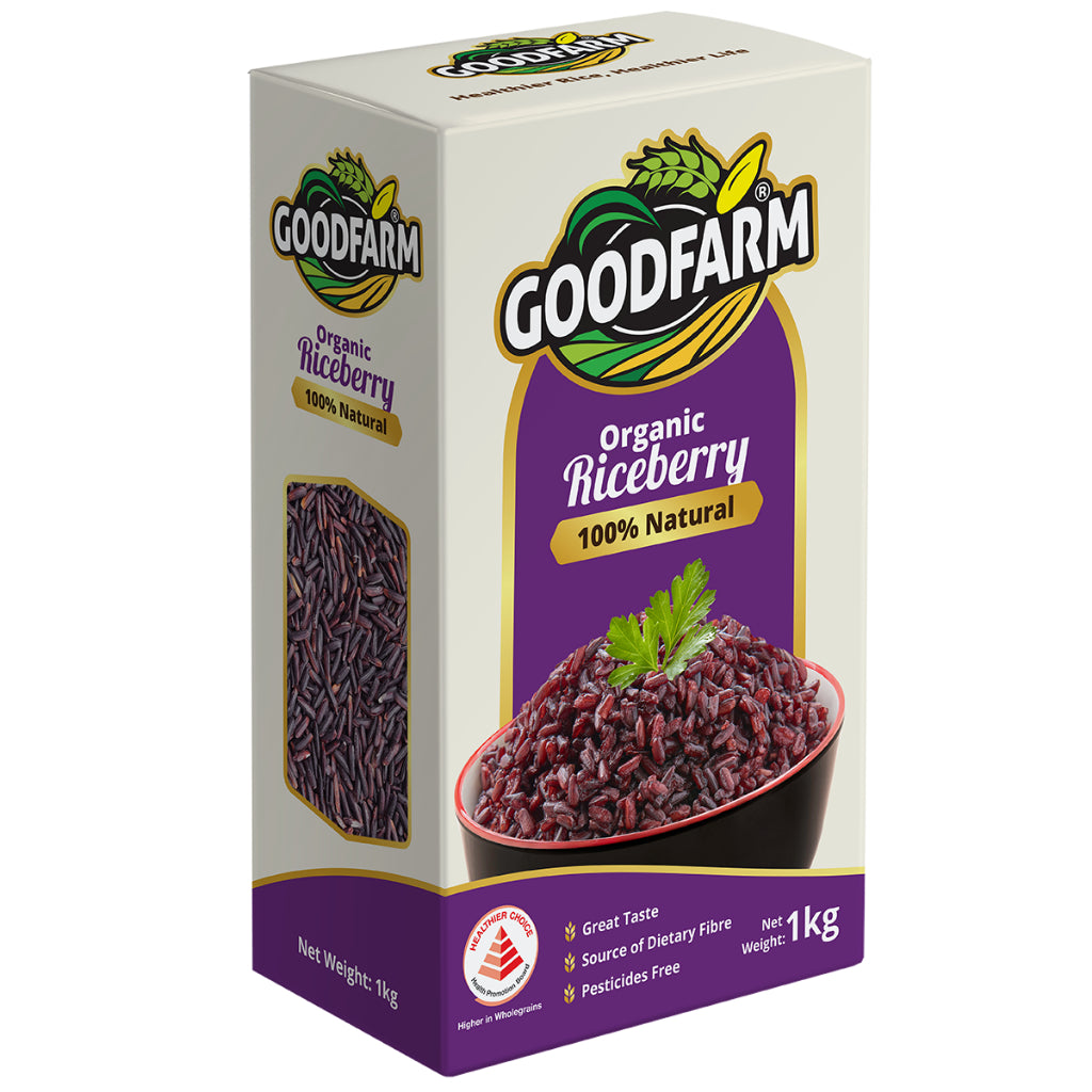 [Bundle of 2] GoodFarm Organic Rice 1kg Wholegrain Promo Set (Vacuum Packed) Safe. Healthy. Safety.