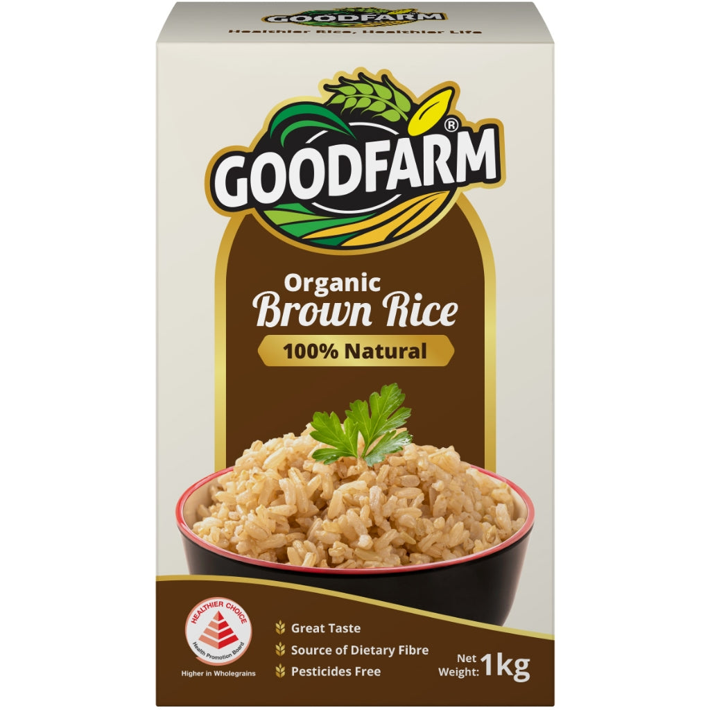 [Bundle of 2] GoodFarm Organic Rice 1kg Wholegrain Promo Set (Vacuum Packed) Safe. Healthy. Safety.