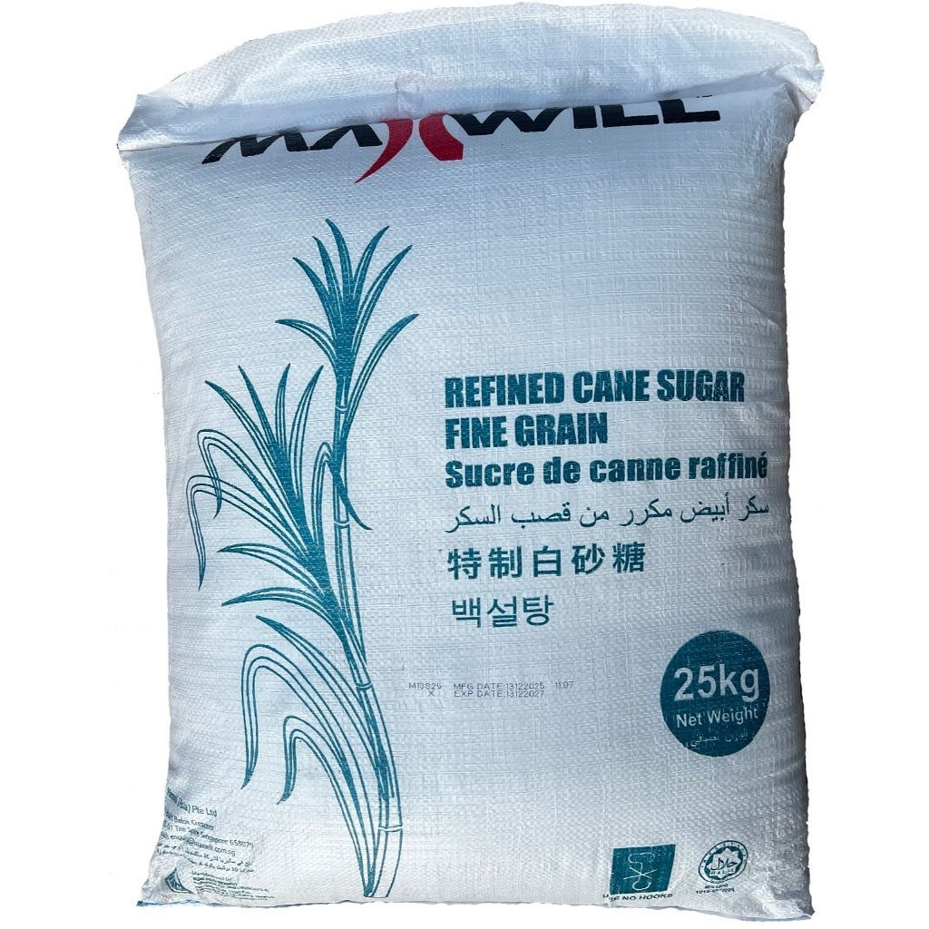 Fine Sugar 25kg  - 100% Natural Fine Cane Sugar
