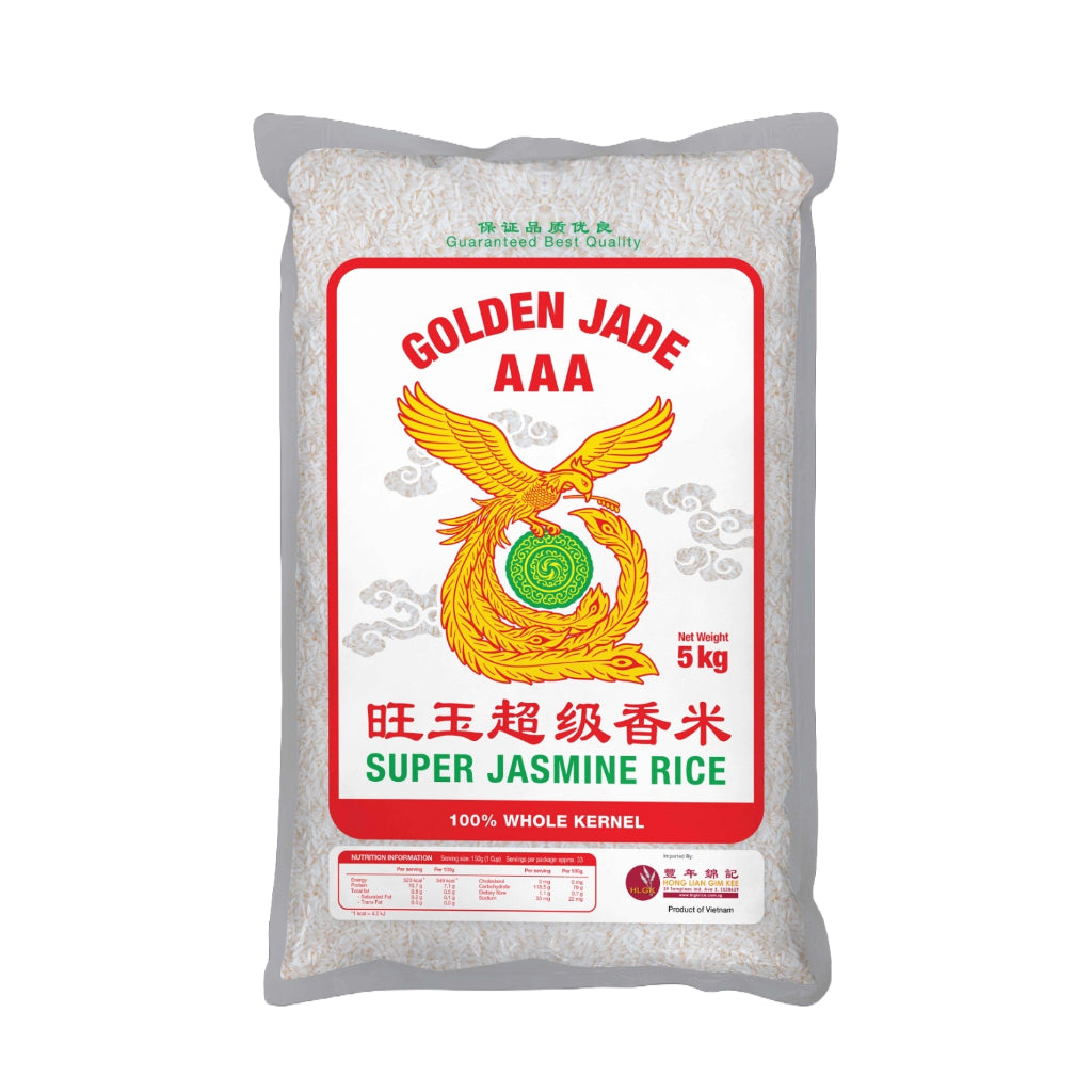 Golden Jade Super Jasmine Fragrant Rice 5kg (Vacuum Packed)