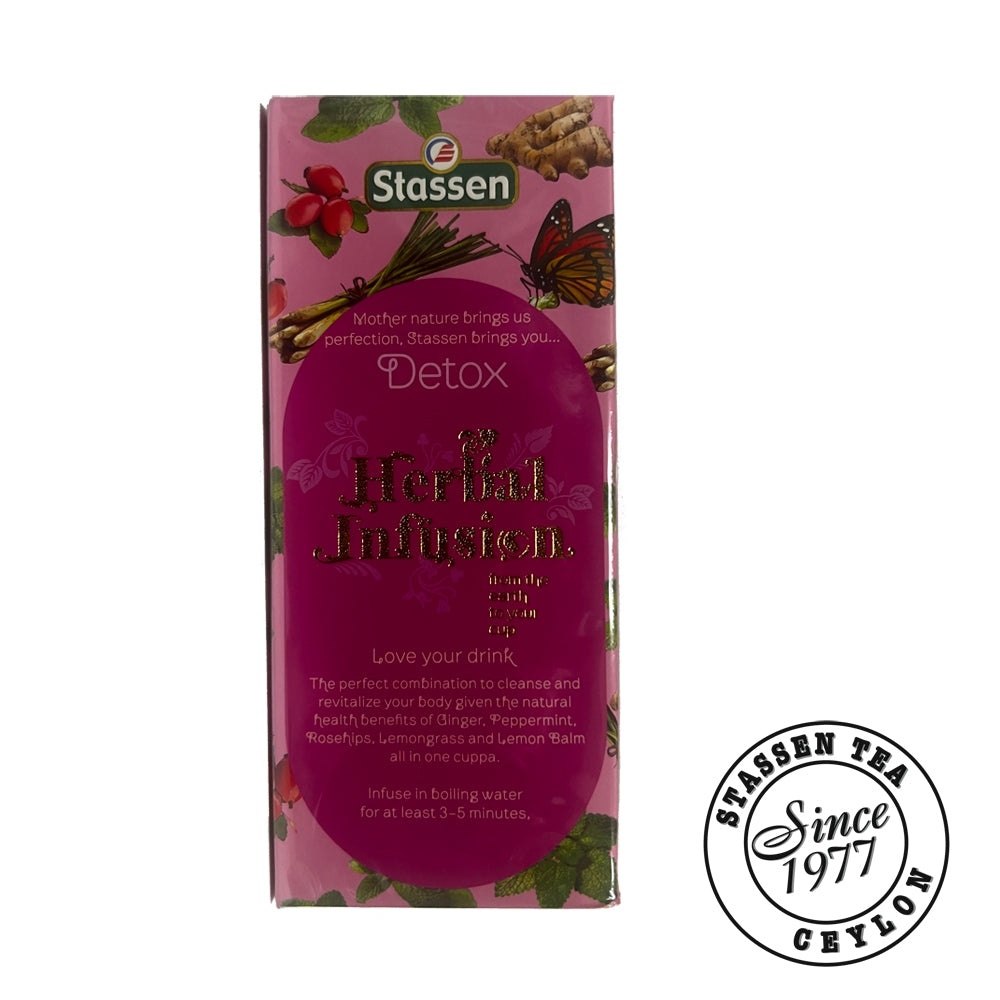 Stassen Detox Tea - 25 Tea Bags x 1.2GM ^Herbal Infusion ^Wellness Tea ^Improved Digestion