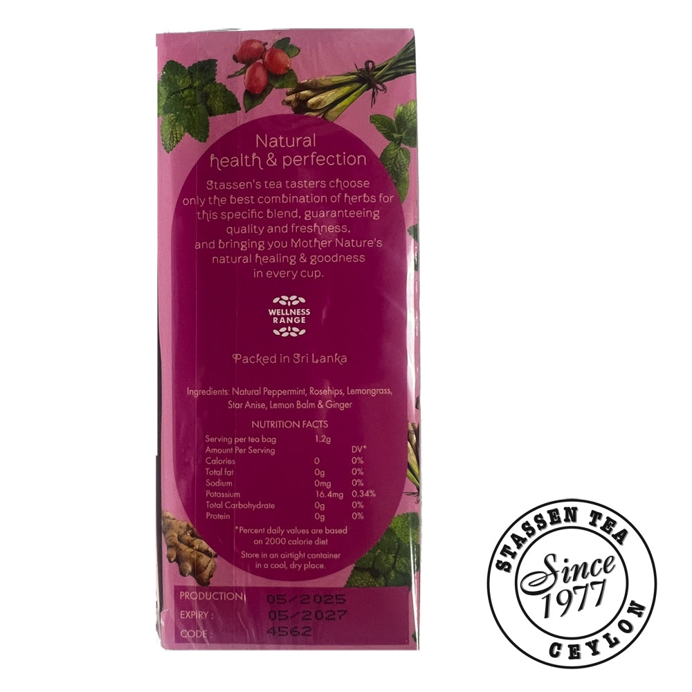 Stassen Detox Tea - 25 Tea Bags x 1.2GM ^Herbal Infusion ^Wellness Tea ^Improved Digestion