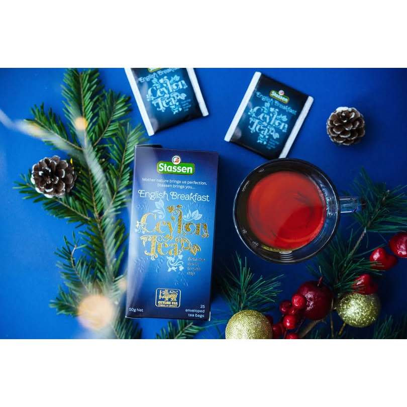 Stassen English Breakfast Tea - 25 Tea Bags x 2GM ^Ceylon Black Tea