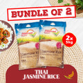 (1+1) Bundle - PaddyLand Jasmine Rice 5kg x 2 (vacuum pack)