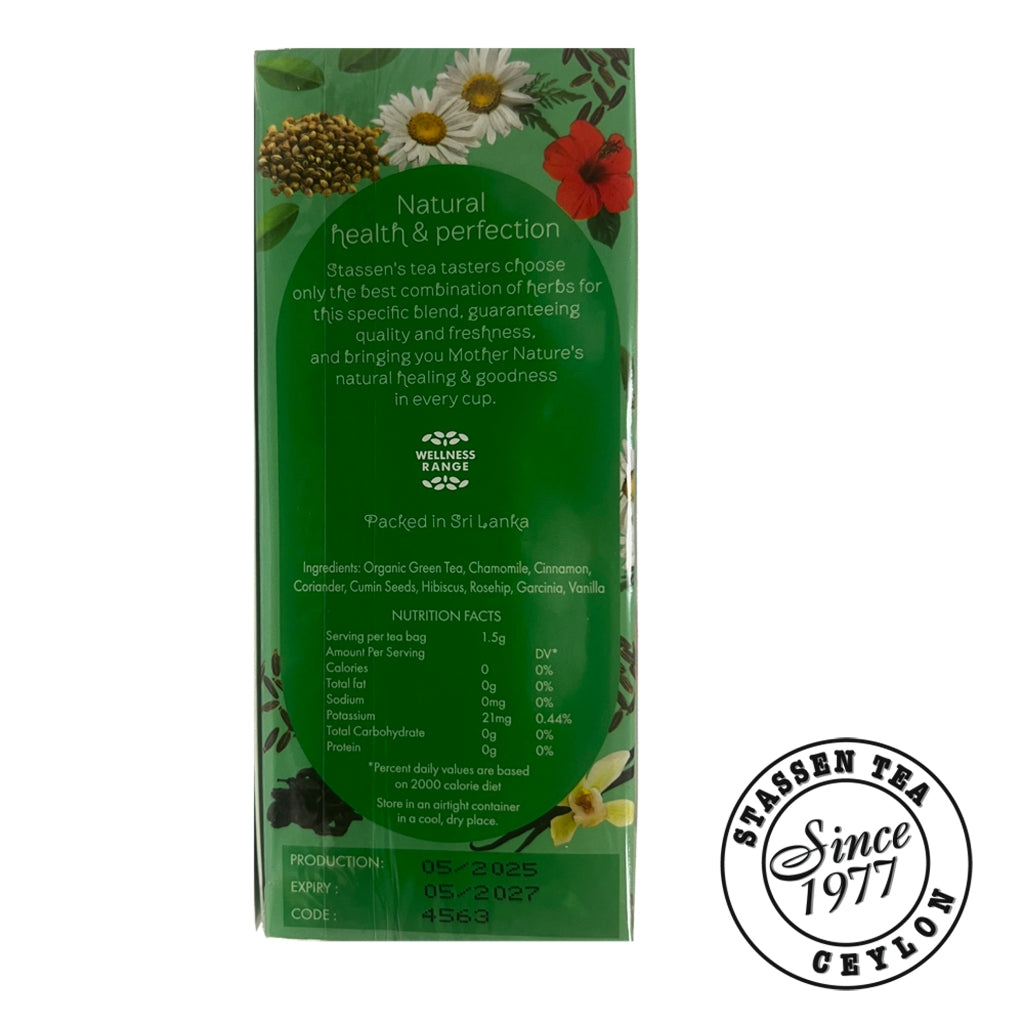 [Bundle of 2] Stassen Premium Wellness Tea x 2 Box (25 sachet/box)-3 flavor *Chamomile, Slim, Detox*